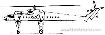 Helicopter MiL Mi-10 Harke - drawings, dimensions, figures