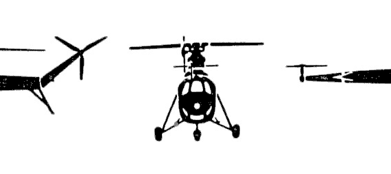 Вертолет Mil Mi-2 - чертежи, габариты, рисунки