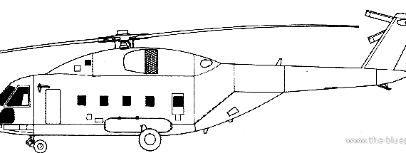 Вертолет Mil Mi-38 - чертежи, габариты, рисунки