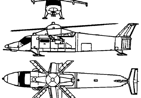 Вертолет Mil Mi-42 - чертежи, габариты, рисунки
