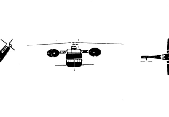 Вертолет Sikorsky H-37 Mojave - чертежи, габариты, рисунки