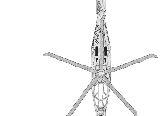Вертолет Sikorsky RAH-66A Comanche - чертежи, габариты, рисунки