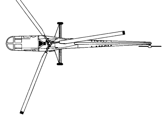 Вертолет Sikorsky S-51 H-5 - чертежи, габариты, рисунки