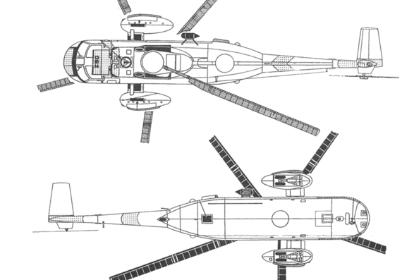 Вертолет Westland Sea King Mk43 - чертежи, габариты, рисунки