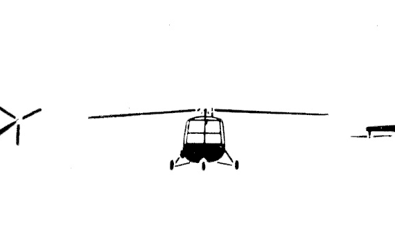Вертолет Westland Skeeter - чертежи, габариты, рисунки