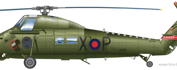 Westland Wessex UH.5 helicopter - drawings, dimensions, figures