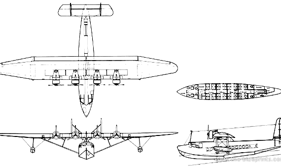 Самолет 136E 5S - чертежи, габариты, рисунки