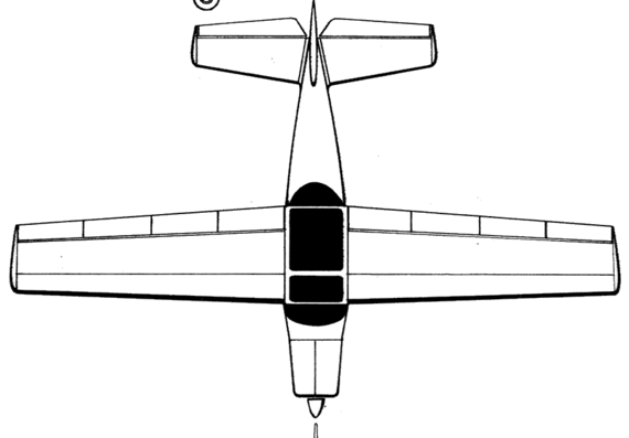 Самолет AISA AVD-12C - чертежи, габариты, рисунки