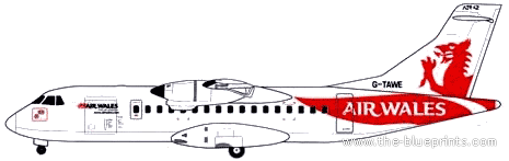 Aircraft ATR-42-300 - drawings, dimensions, figures