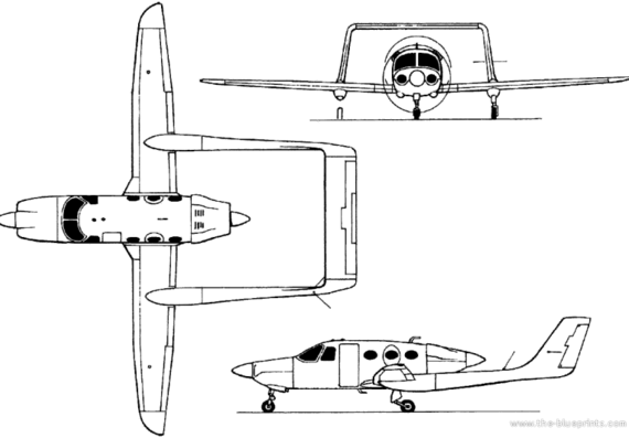 Adam A500 (USA) aircraft (2002) - drawings, dimensions, figures