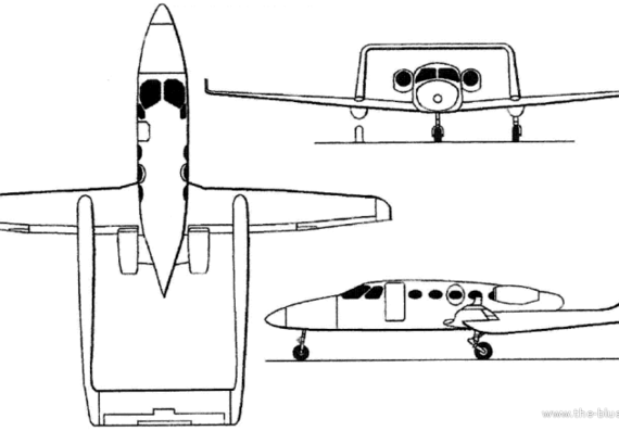 Самолет Adam A700 (USA) (2003) - чертежи, габариты, рисунки