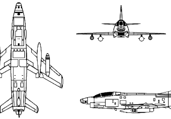 Aeritalia G.91Y aircraft - drawings, dimensions, figures