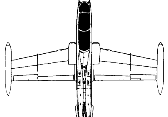 Самолет Aermacchi MB.339 (Italy) (1976) - чертежи, габариты, рисунки
