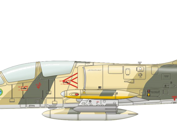 Самолет Aero L-39ZO Albatros - чертежи, габариты, рисунки