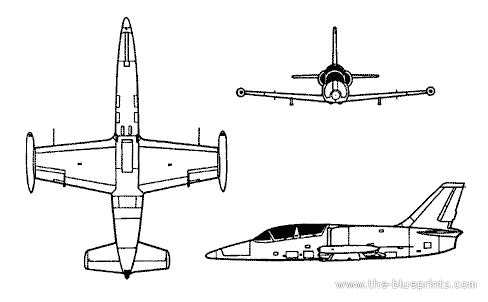 Самолет Aero L-39 Albatros - чертежи, габариты, рисунки