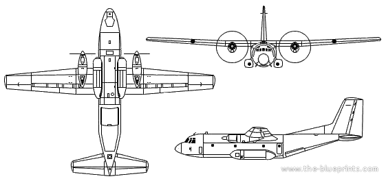 Самолет Aerospatiale C-160 Transall - чертежи, габариты, рисунки