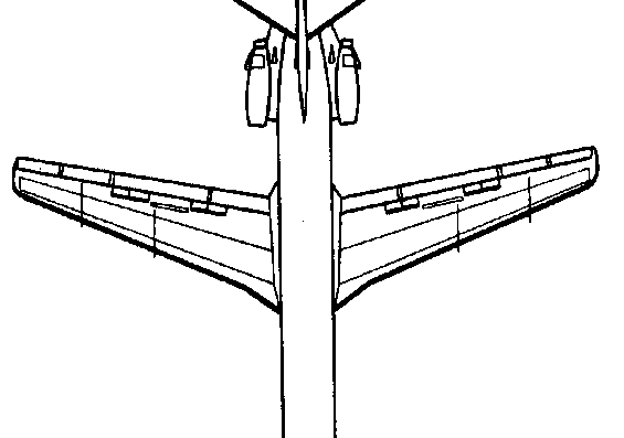 Самолет Aerospatiale SE-210 Caravelle (France) (1955) - чертежи, габариты, рисунки