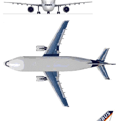 Самолет Airbus A300-600ST Beluga - чертежи, габариты, рисунки