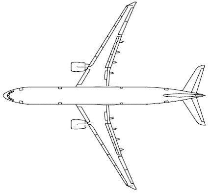 Самолет Airbus A330 - чертежи, габариты, рисунки