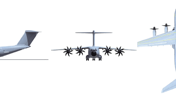 Airbus A400M aircraft - drawings, dimensions, figures