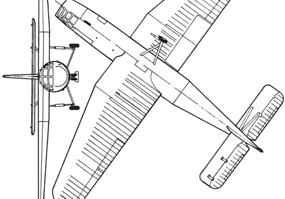 Самолет Airspeed Horsa - чертежи, габариты, рисунки