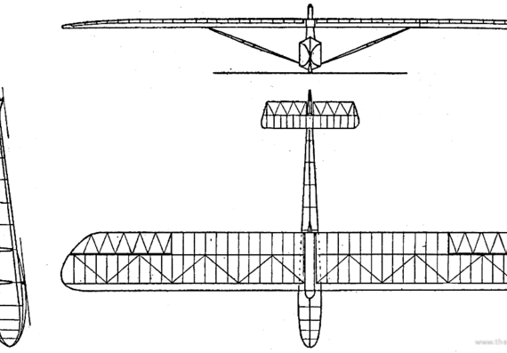 Самолет AkafliegMunchen Mu-4 - чертежи, габариты, рисунки