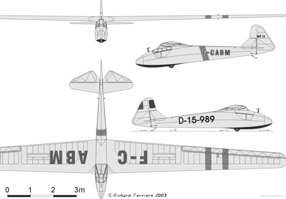 Aircraft AkafliegMunchen Mu 13 - drawings, dimensions, figures