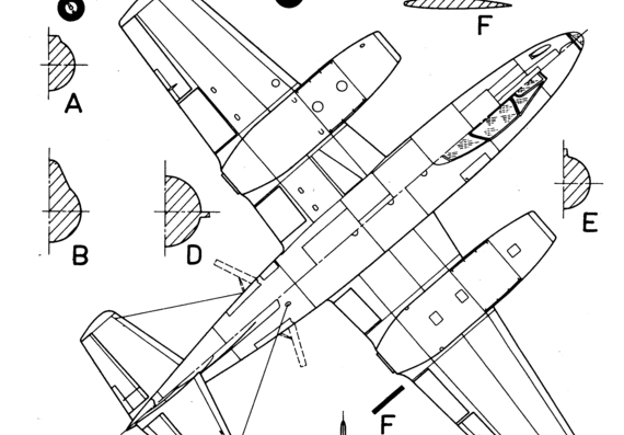 Alekseev I-211 aircraft - drawings, dimensions, figures