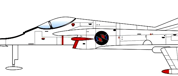 Самолет Angel Interceptor - чертежи, габариты, рисунки
