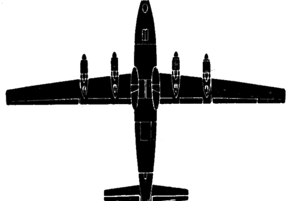 Самолет Antonov An-10 - чертежи, габариты, рисунки