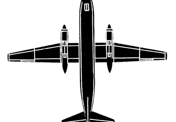 Самолет Antonov An-24 Colt - чертежи, габариты, рисунки