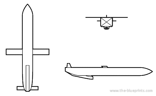 Самолет Apache CWS - чертежи, габариты, рисунки