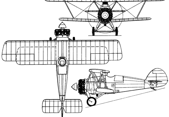 Самолет Armstrong Whitworth A.W.14 Starling (England) (1927) - чертежи, габариты, рисунки