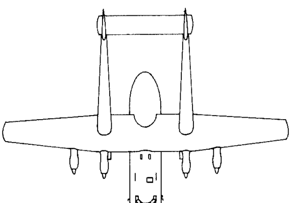 Самолет Armstrong Whitworth A.W.650 Argosy (England) (1959) - чертежи, габариты, рисунки
