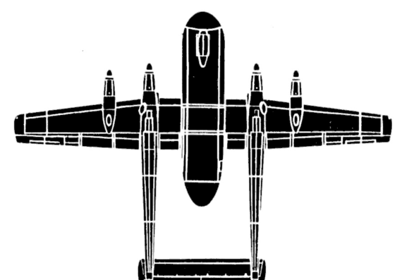 Самолет Armstrong Withworth Argosy - чертежи, габариты, рисунки