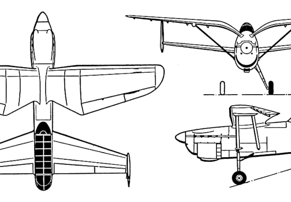 Aircraft Arsenal-Delanne 10 - drawings, dimensions, figures