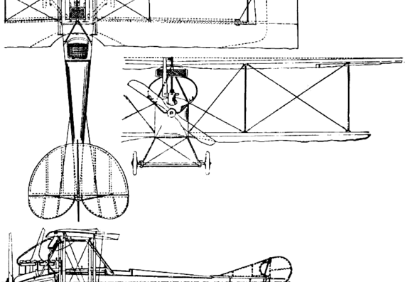 Aviatik C-I aircraft - drawings, dimensions, figures