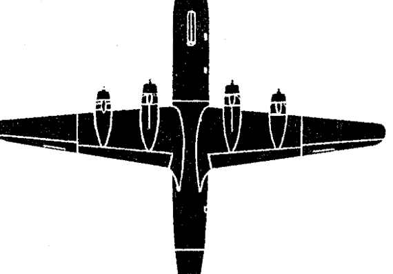 Самолет Aviation Traders Carvair - чертежи, габариты, рисунки