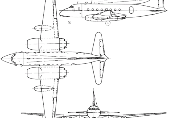 Avro 706 Ashton (England) (1950) - drawings, dimensions, pictures