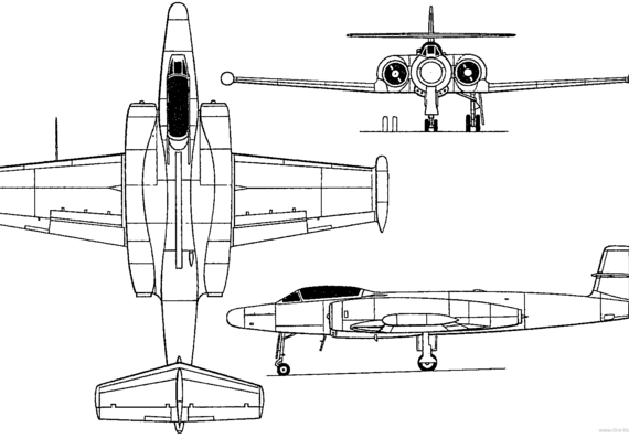 Avro Canada CF-100 Canada (1950) - drawings, dimensions, figures
