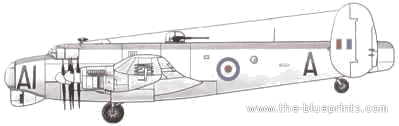 Самолет Avro Shackleton MR.1 - чертежи, габариты, рисунки