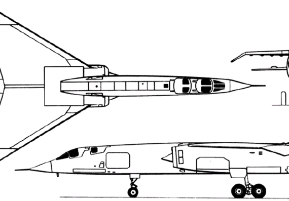 Самолет BAC TSR.2 (England) (1964) - чертежи, габариты, рисунки
