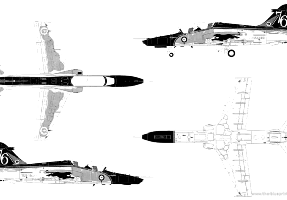 Aircraft BAe Hawk 127 - drawings, dimensions, figures