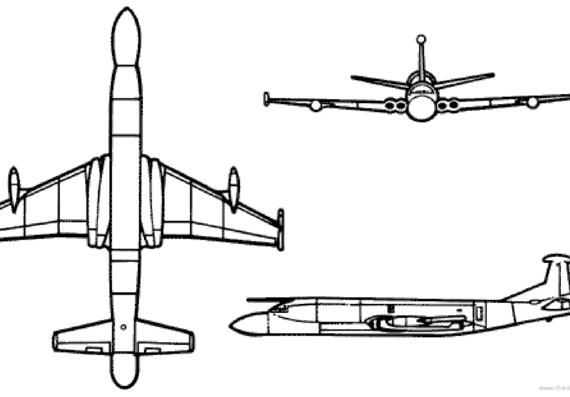 Самолет BAe Nimrod AEW3 - чертежи, габариты, рисунки