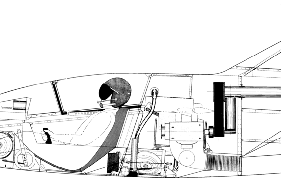 Самолет BD-5B Interior - чертежи, габариты, рисунки