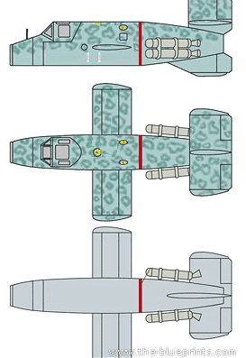 Bachem Ba-349A Natter aircraft - drawings, dimensions, figures