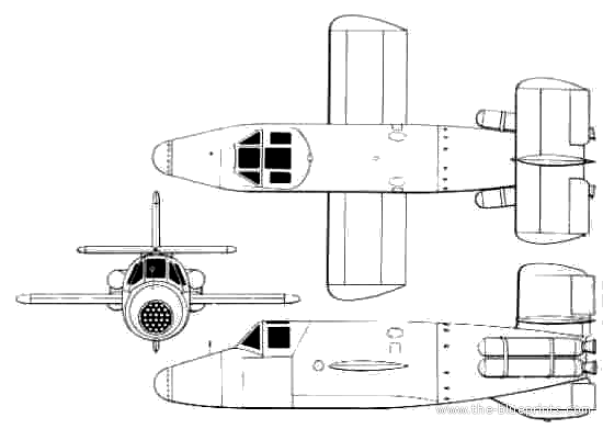 Bachem Viper Natter aircraft - drawings, dimensions, figures