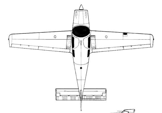 Самолет Beagle Pup - чертежи, габариты, рисунки
