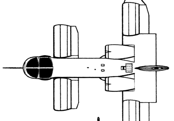 Самолет Bell X-22 - чертежи, габариты, рисунки