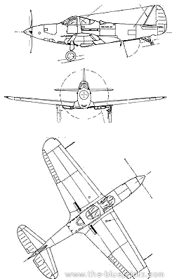 Bell XFL-1 aircraft - drawings, dimensions, figures